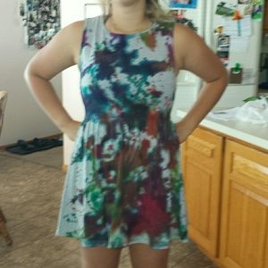 TIE DYE DRESS AND SHIRT BUNDLE