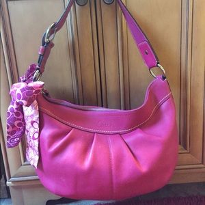 Pink Leather Coach Purse