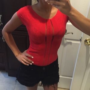 Bebe red top