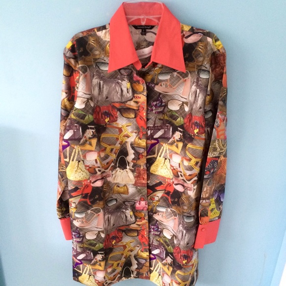 Samuel Dong Patterned Shirt Dress