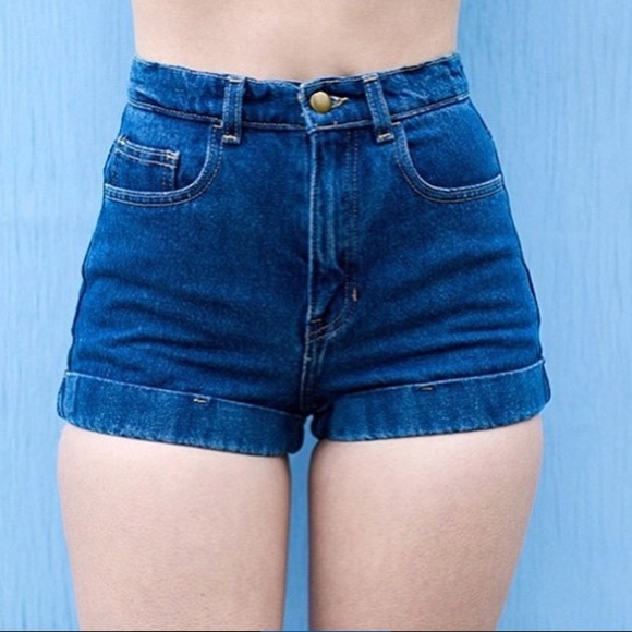 American Apparel Cuff Short (Indigo Wash)