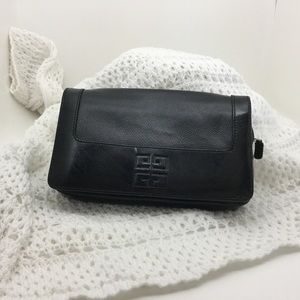 Small Black Leather Givenchy Clutch