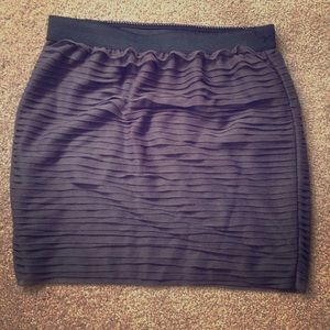 Grey ruffle skirt