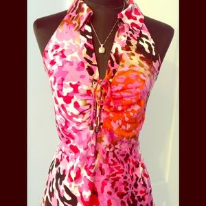 Beautiful wild print Cache' Top