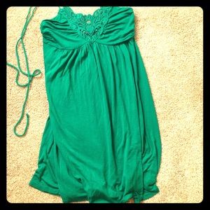 Forever21 green halter dress
