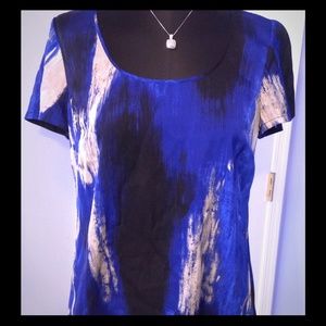 Abstract Blue Top