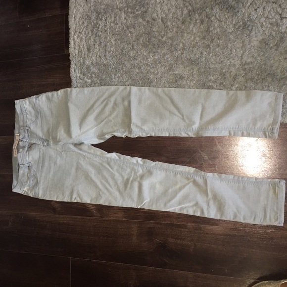 Zara Trafaluc Jegging blue-green color