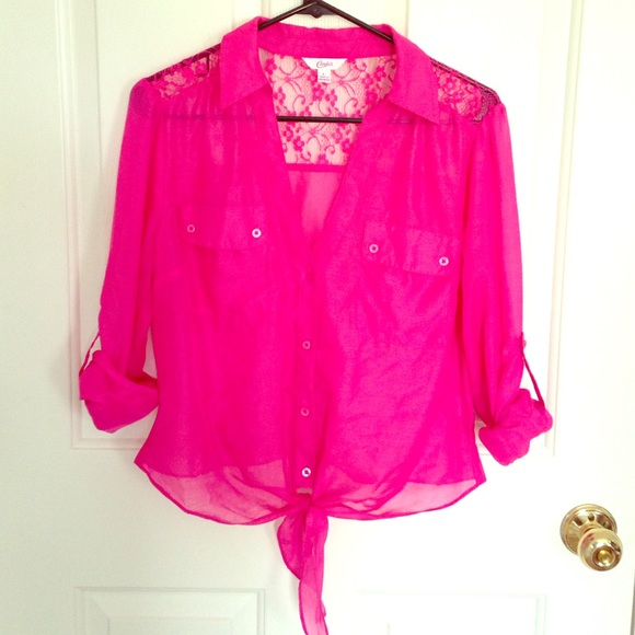 Candie's Tops - 🆕🌺Candies🌺 LIKE NEW Transparent Blouse