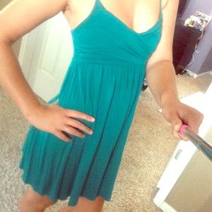 Cute teal summer dress!