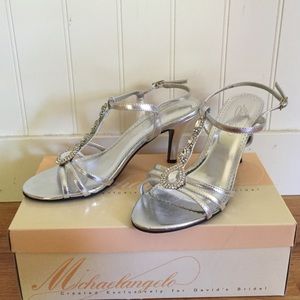Silver/Diamond High Heels