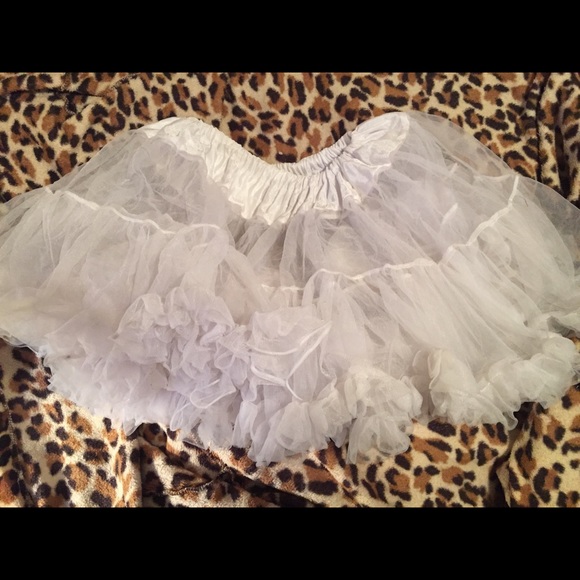 NWOT white Halloween petticoat