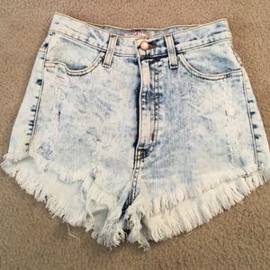 High waisted shorts