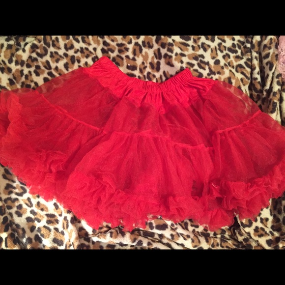 NWOT  RED Halloween petticoat