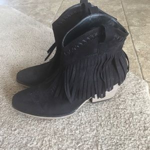 Fringe cow boy boots