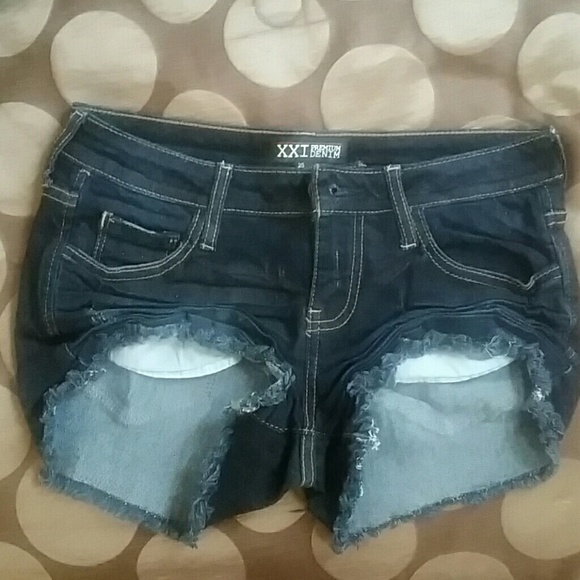 Denim shorts