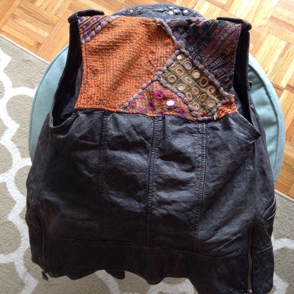 ##RESERVED##HP TRENDSETTER#ALL SAINTS leather vest - Picture 2 of 4