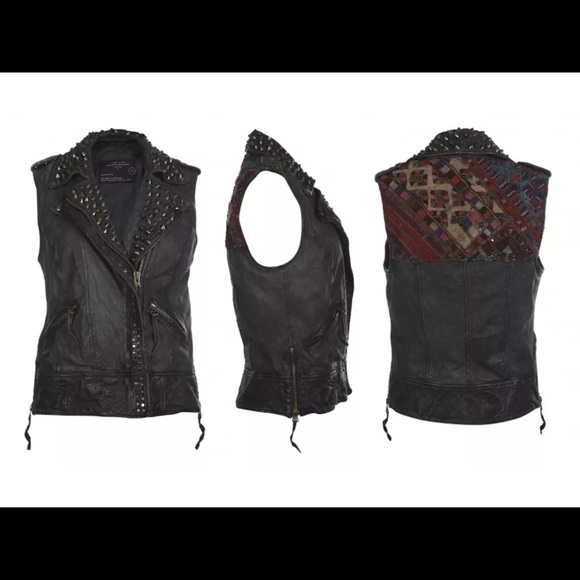 ##RESERVED##HP TRENDSETTER#ALL SAINTS leather vest - Picture 4 of 4