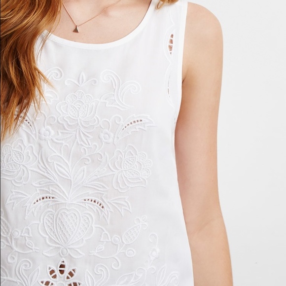 Embroidered Cutout - Back Blouse