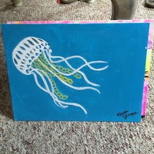 😇sold😇Jelly fish painting 🐙