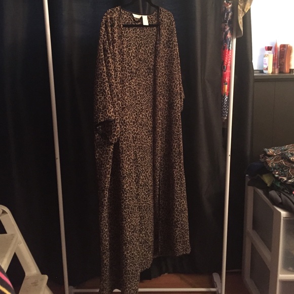 Cheetah print kimono