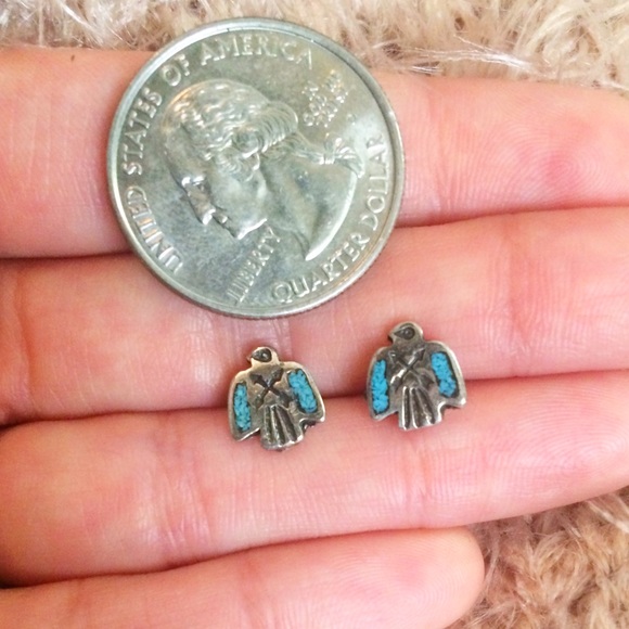 Native American Turquoise Stud Earrings