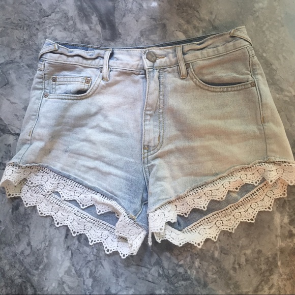 Free People Lacey Denim Cuttoff Shorts - Picture 2 of 4