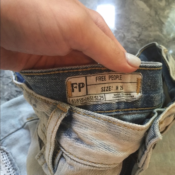 Free People Lacey Denim Cuttoff Shorts - Picture 4 of 4