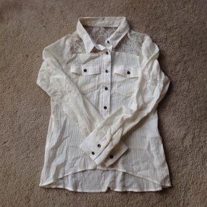 Long sleeve button down.