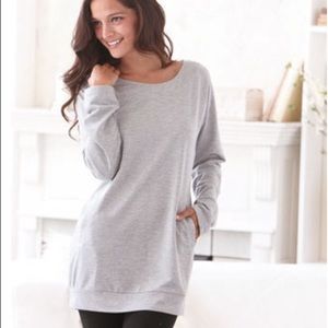 NWOT Gray Tunic Sweatshirt
