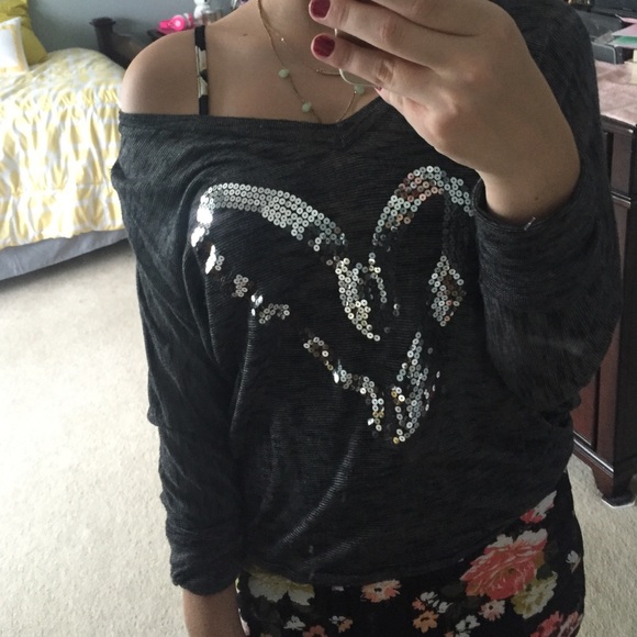 Grey slouchy sweater