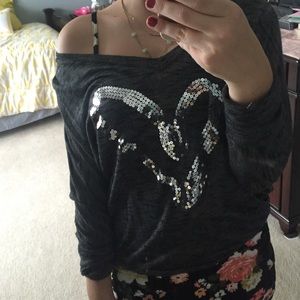 Grey slouchy sweater