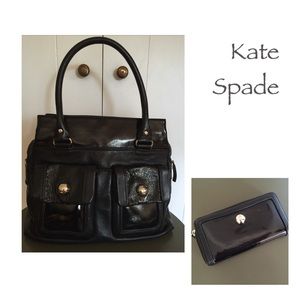 ❗️SOLD❗️Authentic Kate Spade Hand Bag and Wallet•