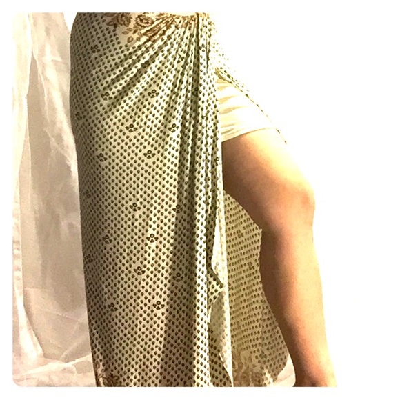 Free People Boho Split Maxi Skirt