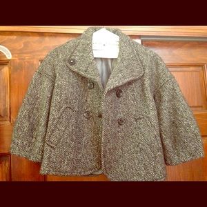 Three-quarter length tweed jacket by BCBG.