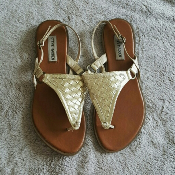 Steve Madden Gold Sandals