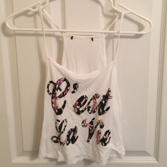 C'est La Vie Crop Top - Picture 1 of 2
