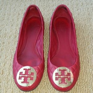 Tory Burch Leather Quinn Quilted Ballet Flats
