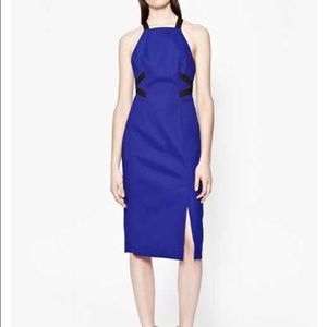 EDYTA STRETCH HALTER NECK DRESS