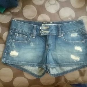 Denim shorts