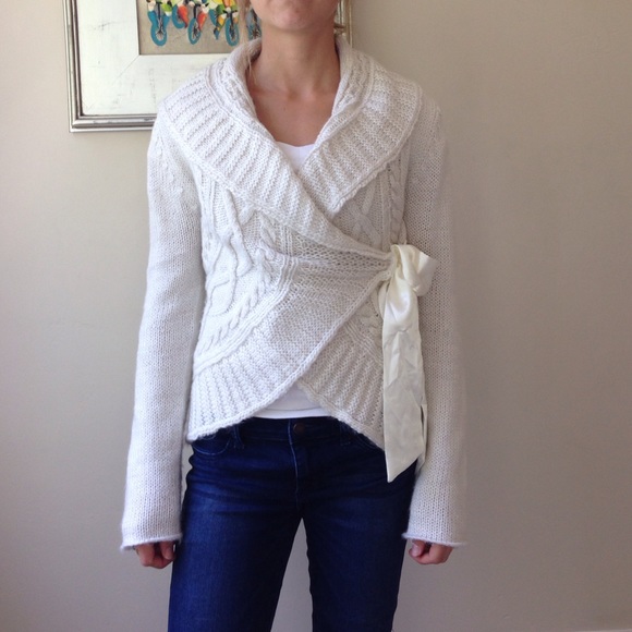 Wrap around sweater
