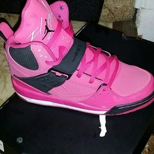 Pink and black Jordan's Trade with smith