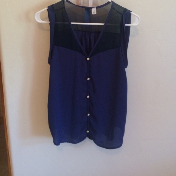 Blue fancy blouse