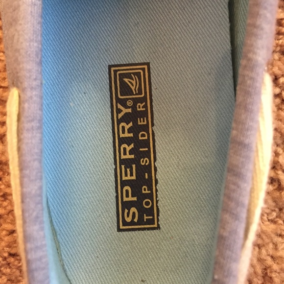 Sperry Top-Sider Blue Sequin Shoes Size 7 - Picture 3 of 4