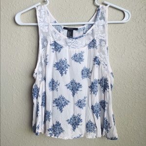 F21 flowered tank