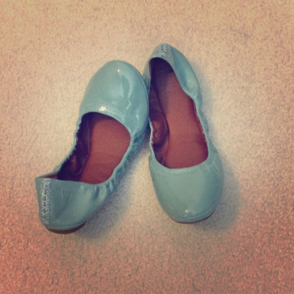 Lucky Brand blue Pleather Flats