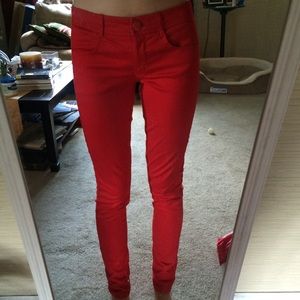 H&M Red Skinny Leg Pants