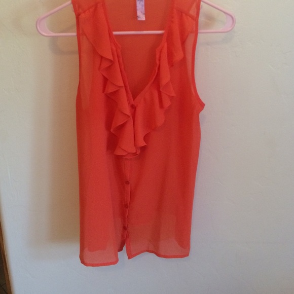 Orange blouse