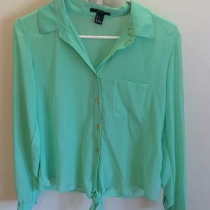 Tiffany blue blouse