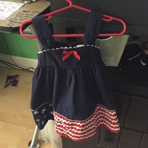 American flag baby dress