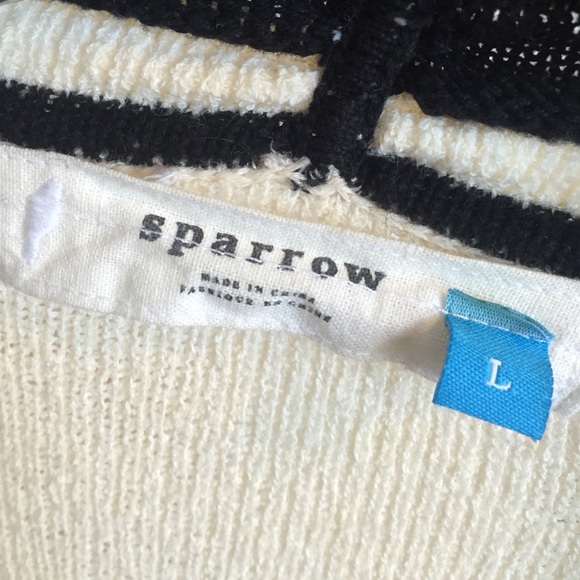 Anthropologie "Sparrow" Cream Sweater NWOT - Picture 3 of 3